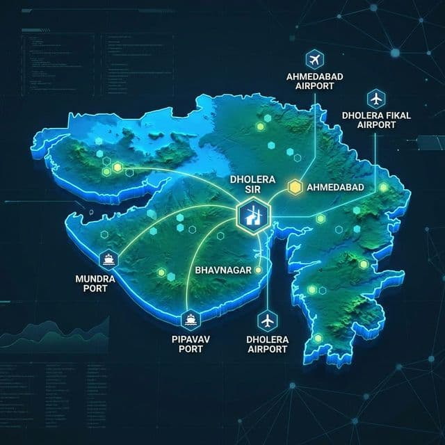 Dholera Location Map